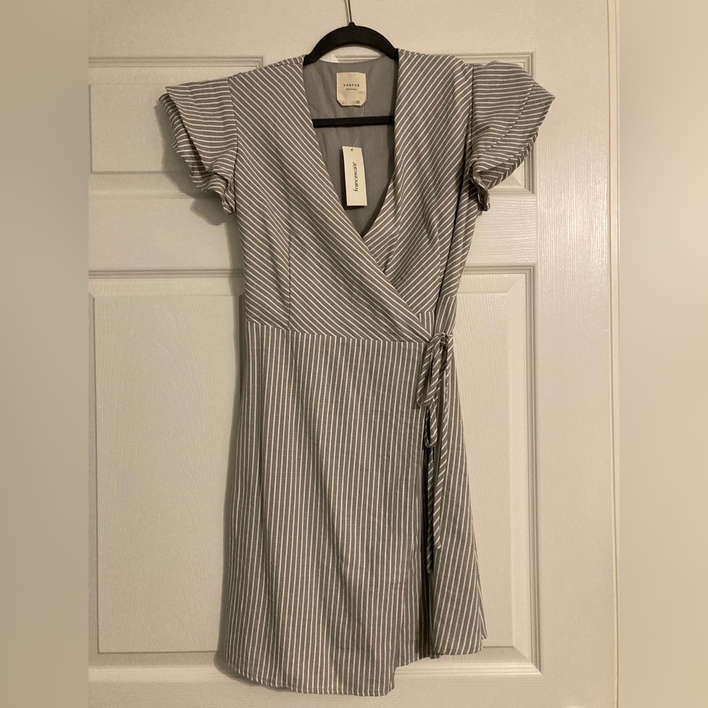 Striped Wrap Dress